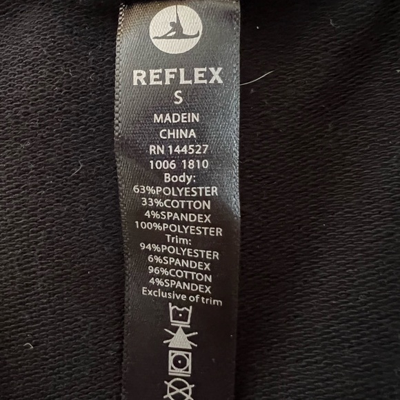 🌺Reflex Women’s Colorful Full Zip Athleisure Hooded Jacket Side Pockets Sz SM - Picture 3 of 5